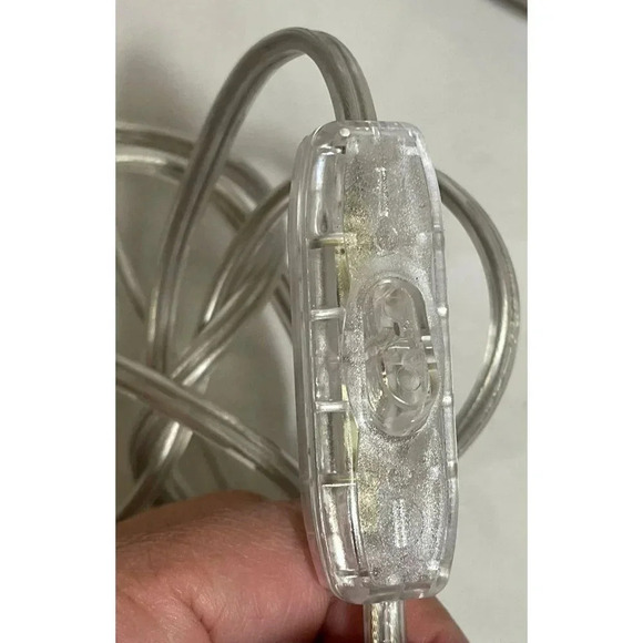 Two Italian AXO Fan Caged Light Fixture Desktop Tabletop Electric Bulb White - Picture 8 of 10